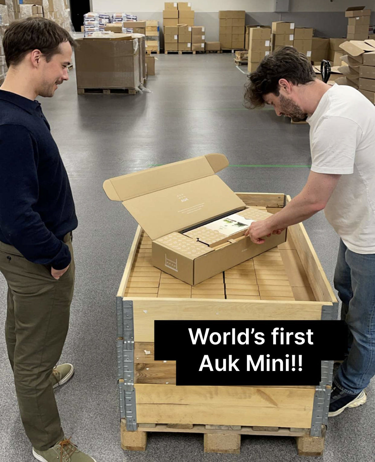 Foto · den aller første Auk Mini, serienummer 001